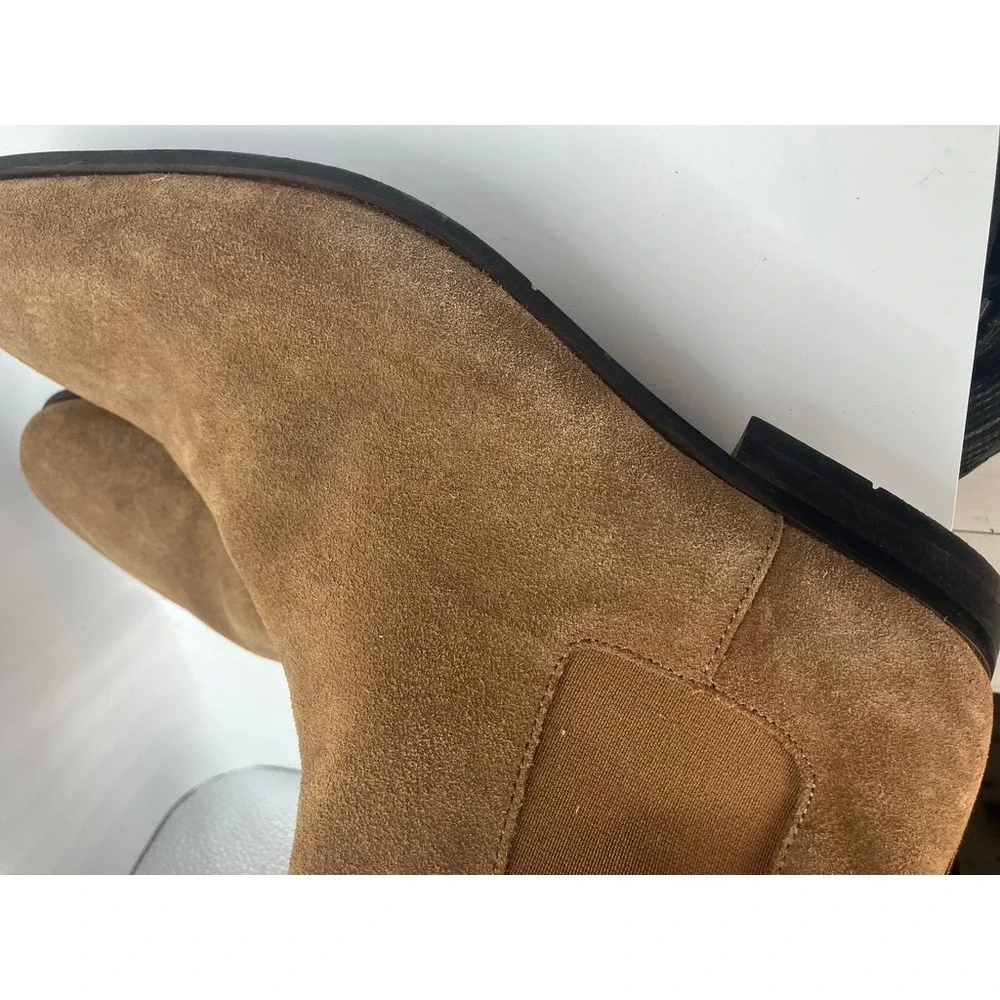 Express Chelsea Boots Mens 11 Brown  Suede Leather Slip On Ankle Boots